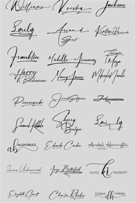 is signature cursive